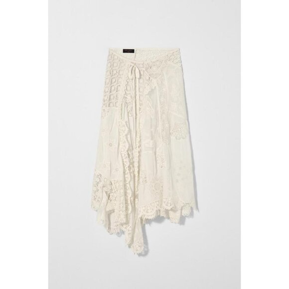 ZARA PATCHWORK MIDI SKIRT KATE MOSS X ZARA